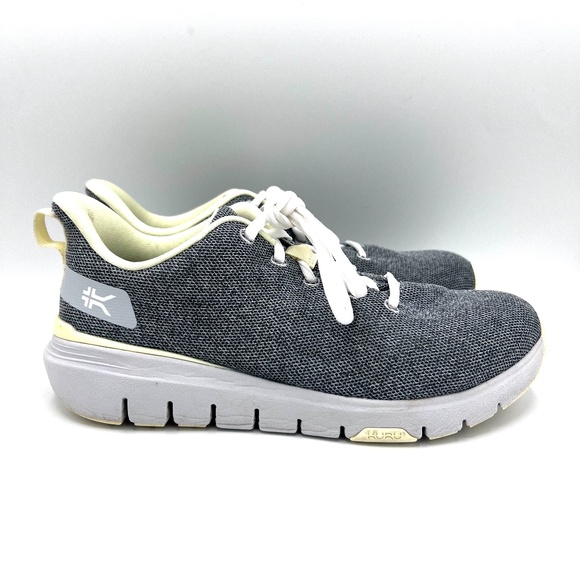 KURU Flex Via Athletic Sneaker Size 9 Wide Dove Gray / Pale Lime (80583) Size 40 - Picture 6 of 15